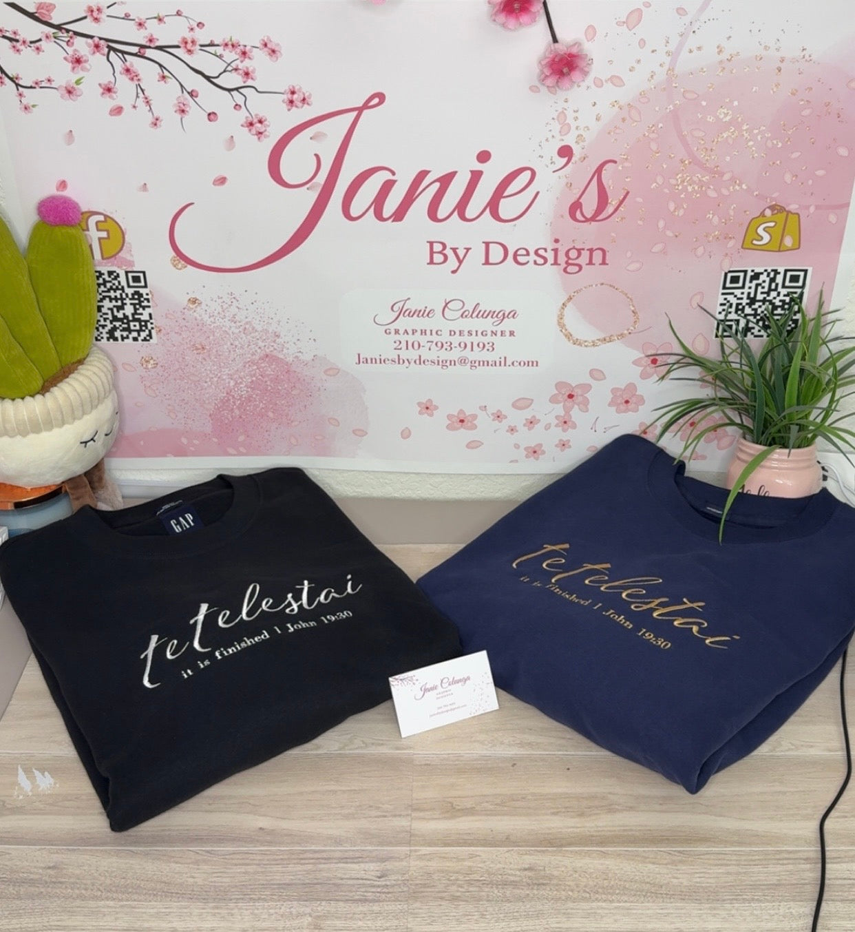 Embroidered Front of Sweatshirt