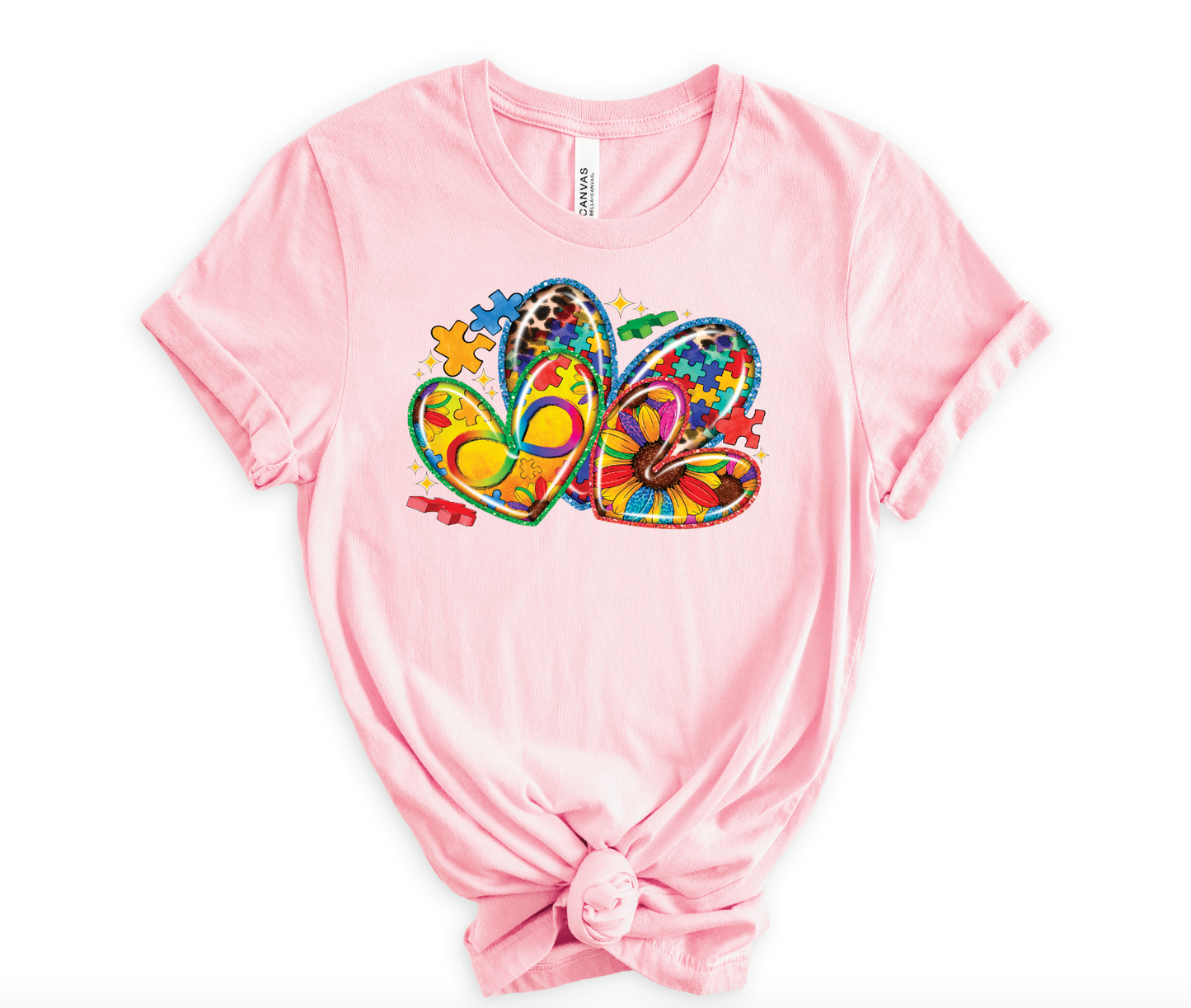 AUTISM HEARTS TSHIRT