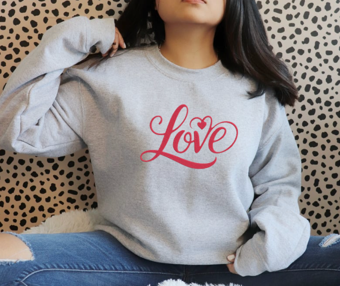 Love Sweatshirt (EMBROIDERY)
