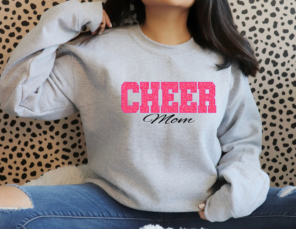 Cheer mom Sweatshirt (Embroidery)