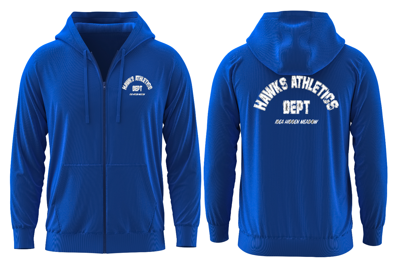 ATHLETICS ZIP-UP Royal