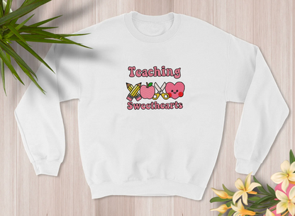 Teaching Sweethearts Sweatshirt (EMBROIDERY)
