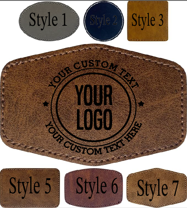 Leather patch for laser
