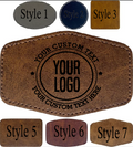 Leather patch for laser