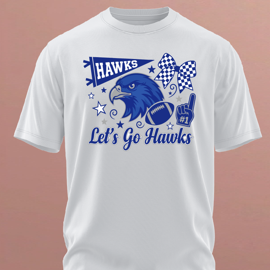 Senior white tee