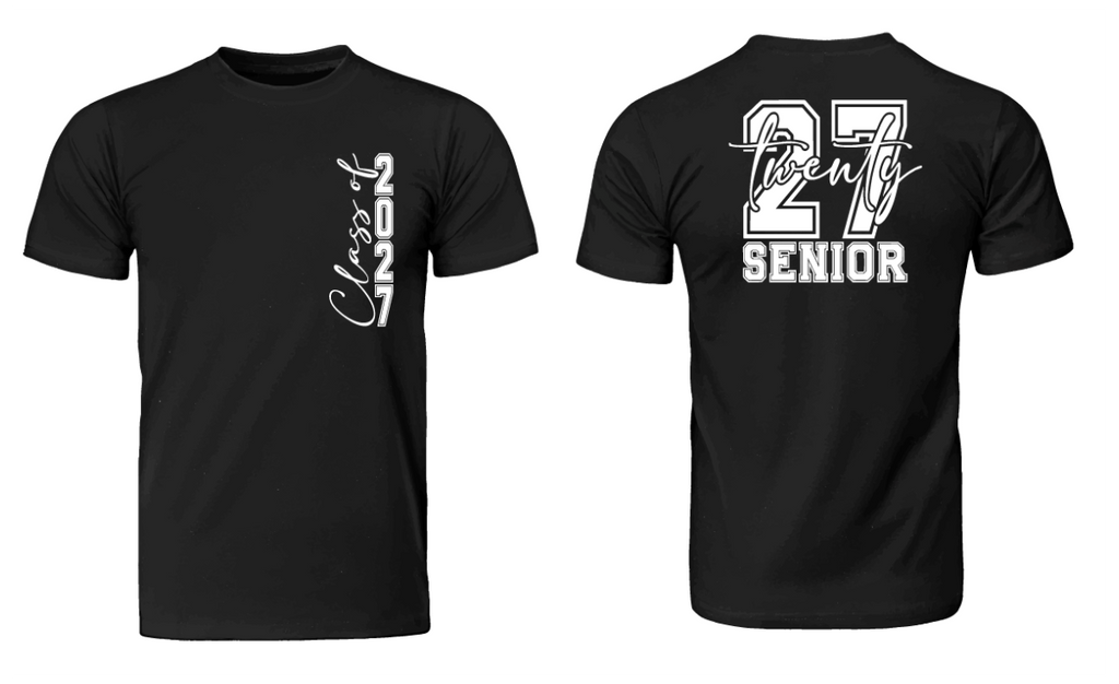 Senior black tee