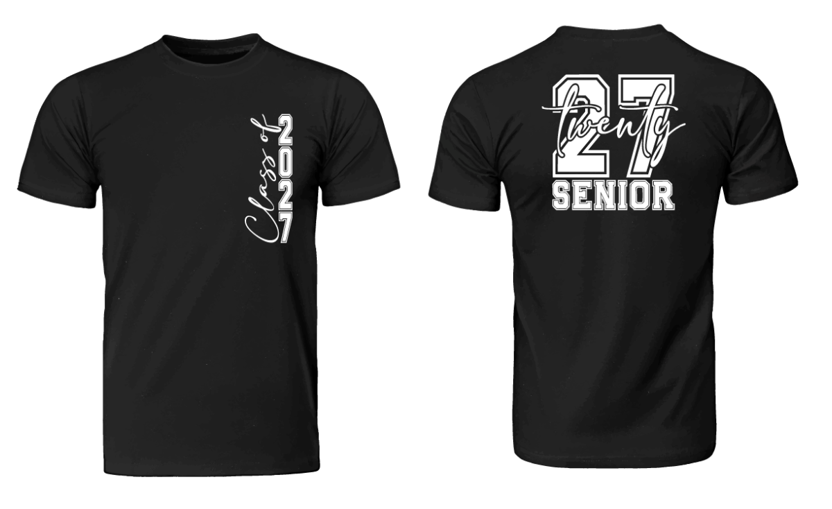 Senior black tee