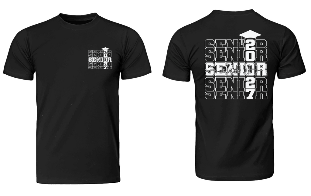 Senior black tee