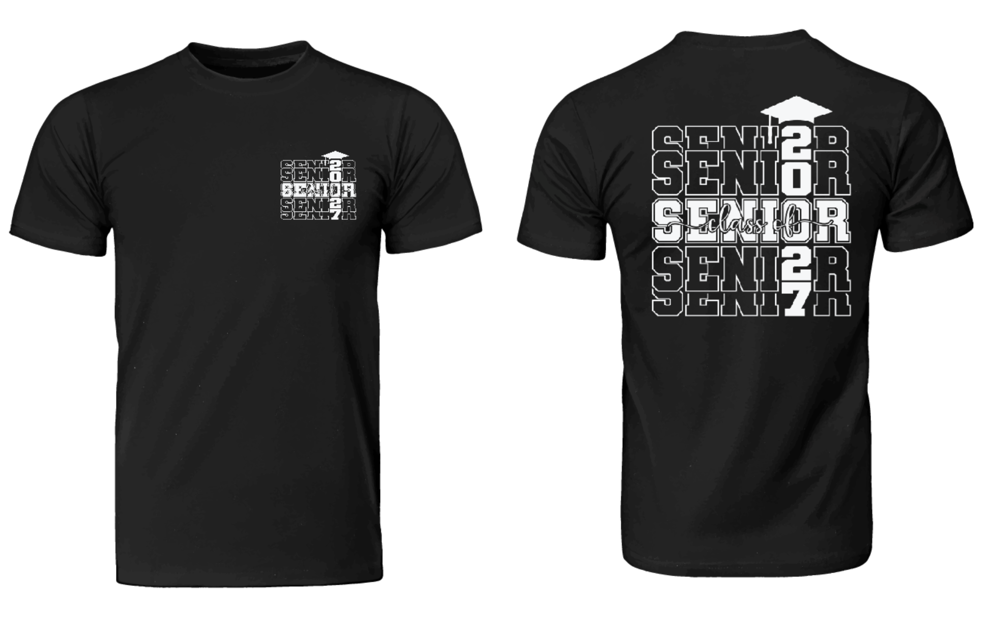 Senior black tee