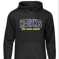 Black hoodie with logo