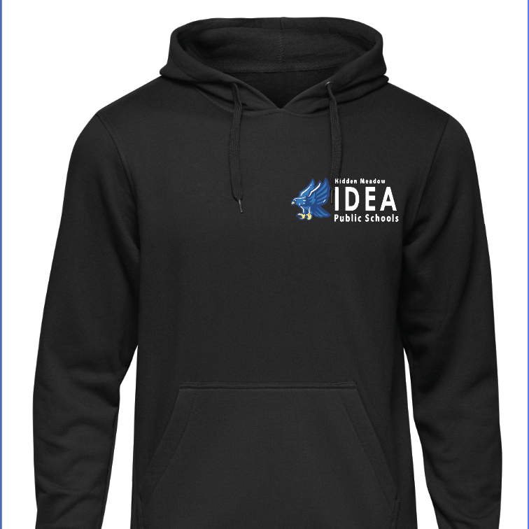 Black hoodie with logo
